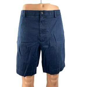 POLO Ralph Lauren Men's Blue High Rise Slim Straight Khaki Chino Shorts Size 42